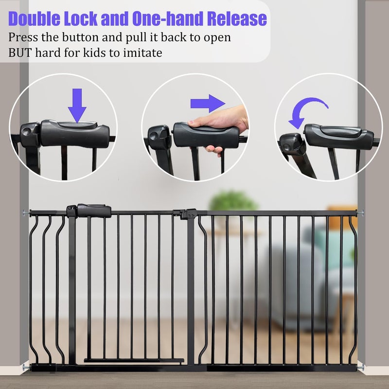 Vothco Extra Wide Auto Close Baby Gate - Image 4